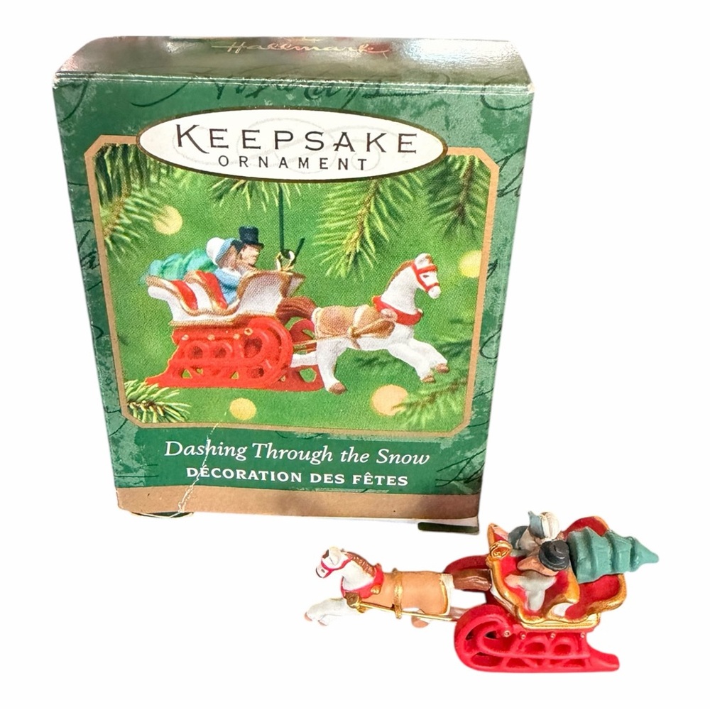 Hallmark Keepsake Dashing Through the Snow Sleigh Ornament - Picture 4 of 9